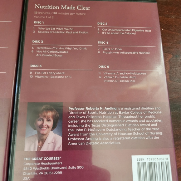 The Great Courses Nutrition Made Clear Volume 1-3 / 18 Disc CD's / Anding - Picture 6 of 9